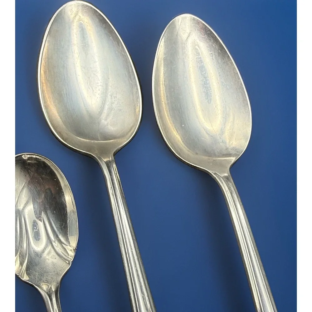 VTG 1847 Rogers Bros ETERNALLY YOURS Hostess Set 4 Serving & Sugar Spoon Butter